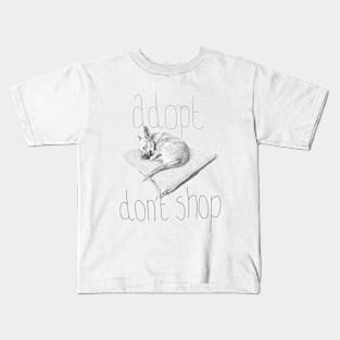 Adopt don't shop Kids T-Shirt